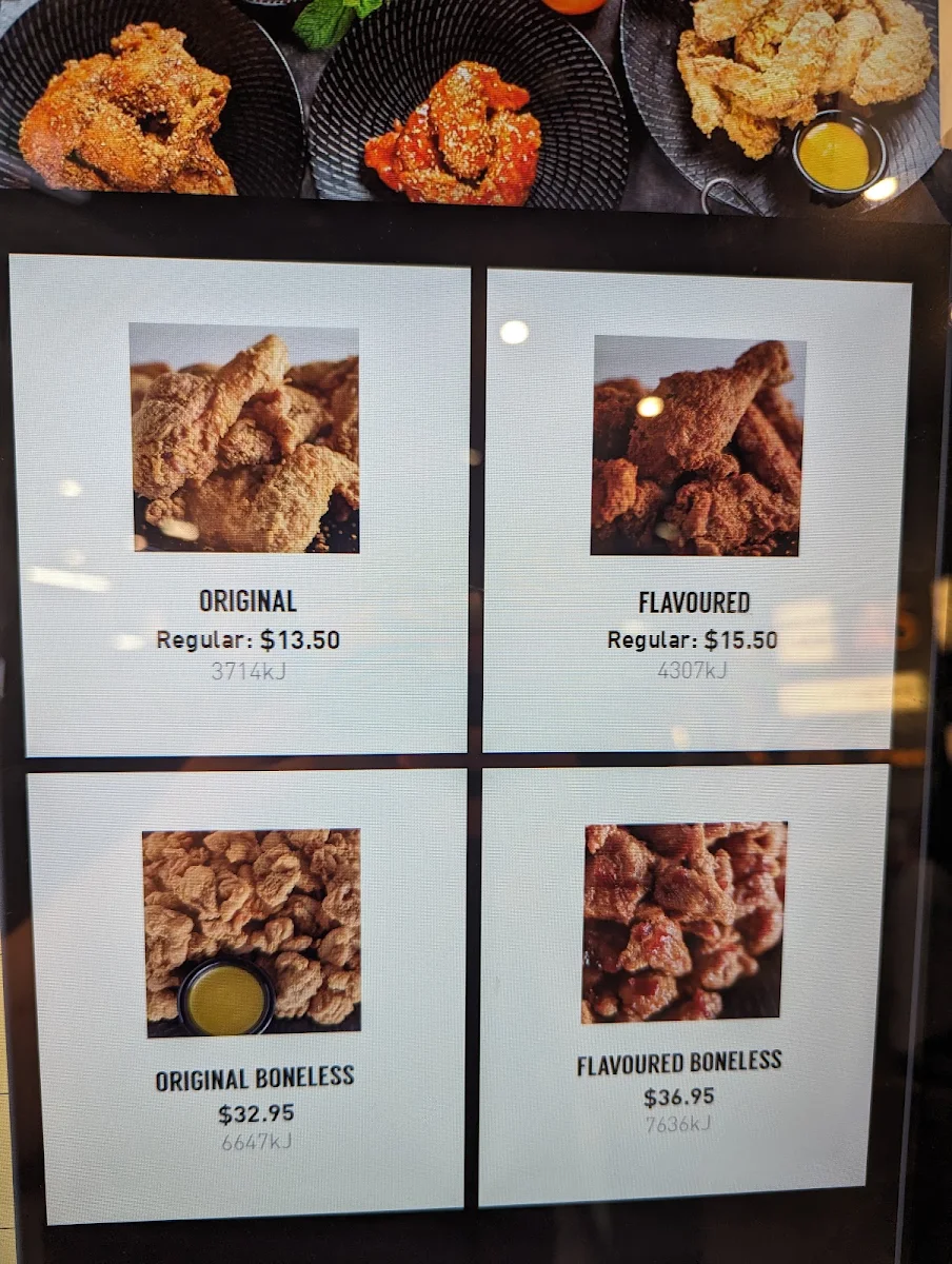 Menu, NeNe Chicken Dandenong Junction