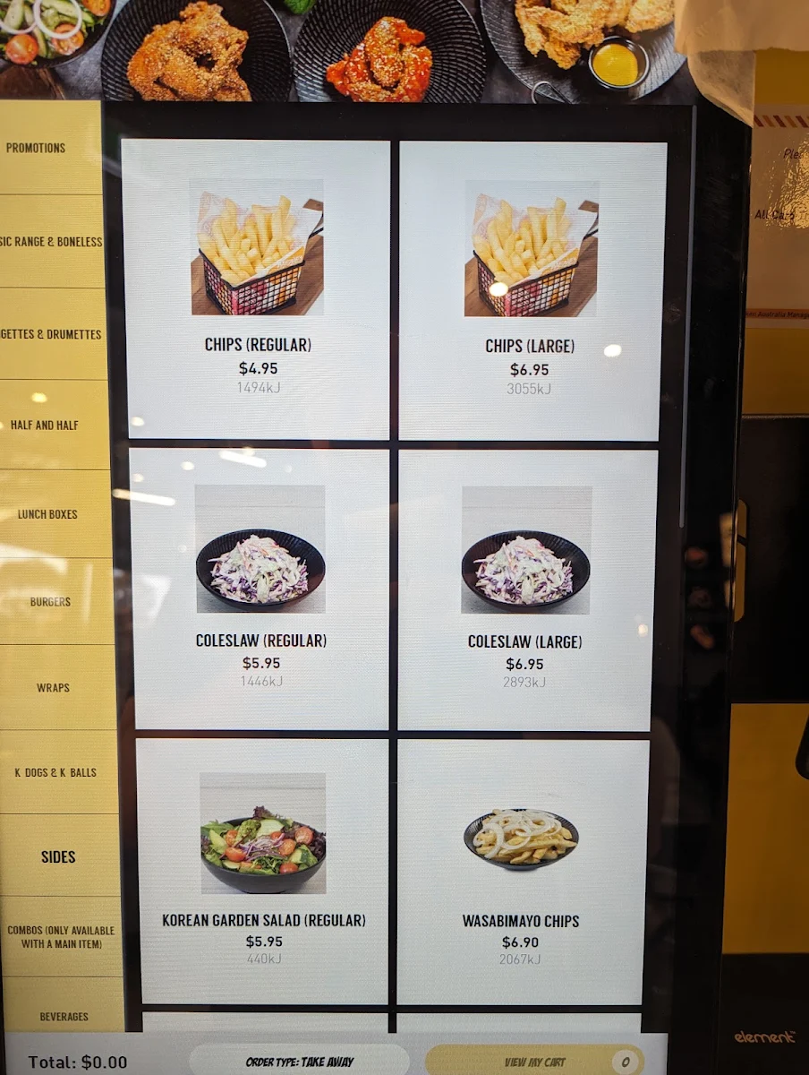 Menu, NeNe Chicken Dandenong Junction