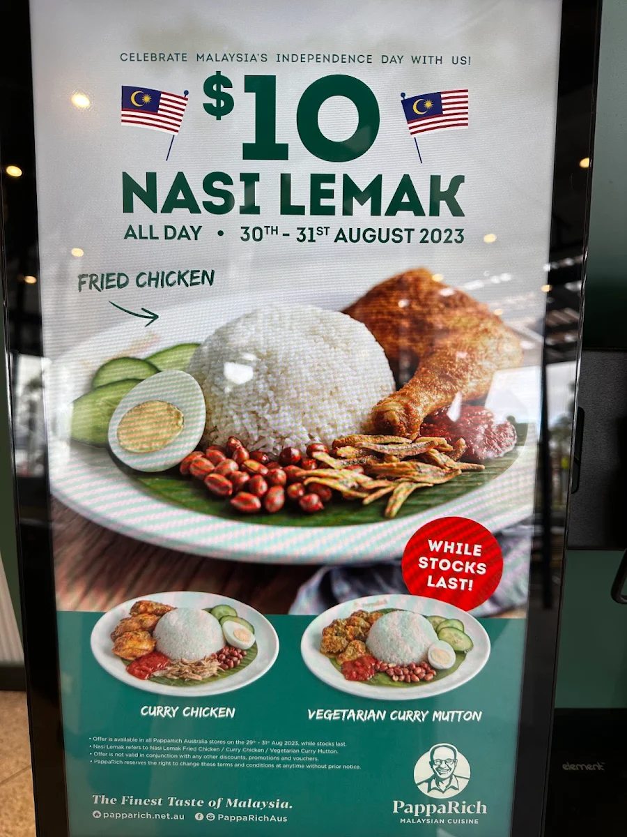 Menu, NeNe Chicken Dandenong Junction