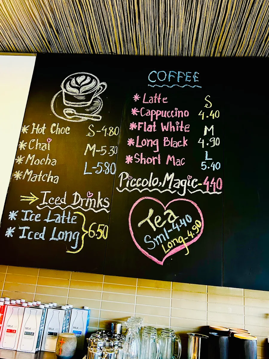Menu, The coffee tale cafe