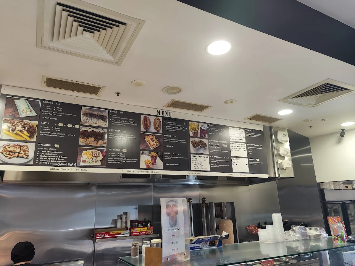 Menu, Village Kebab & Gozleme