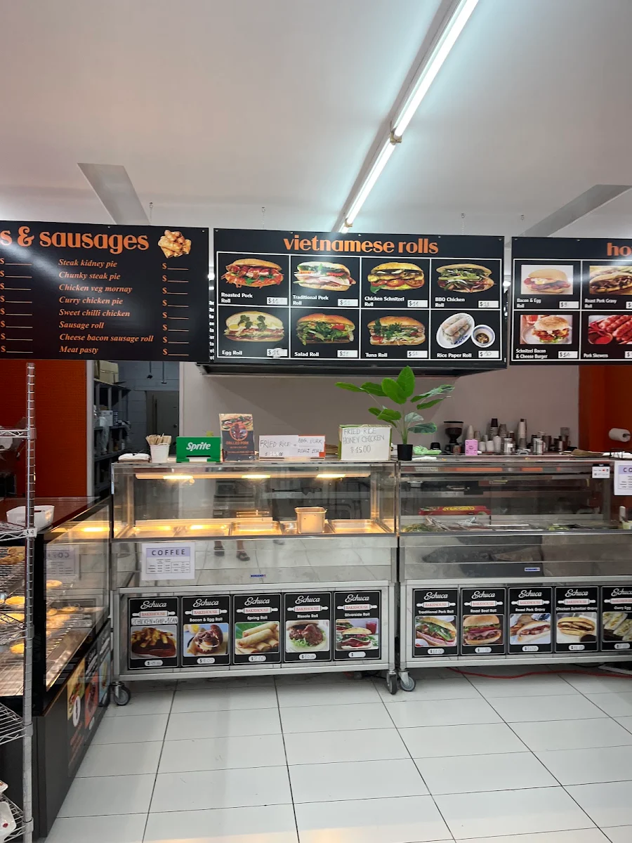 Menu, Echuca Bakehouse