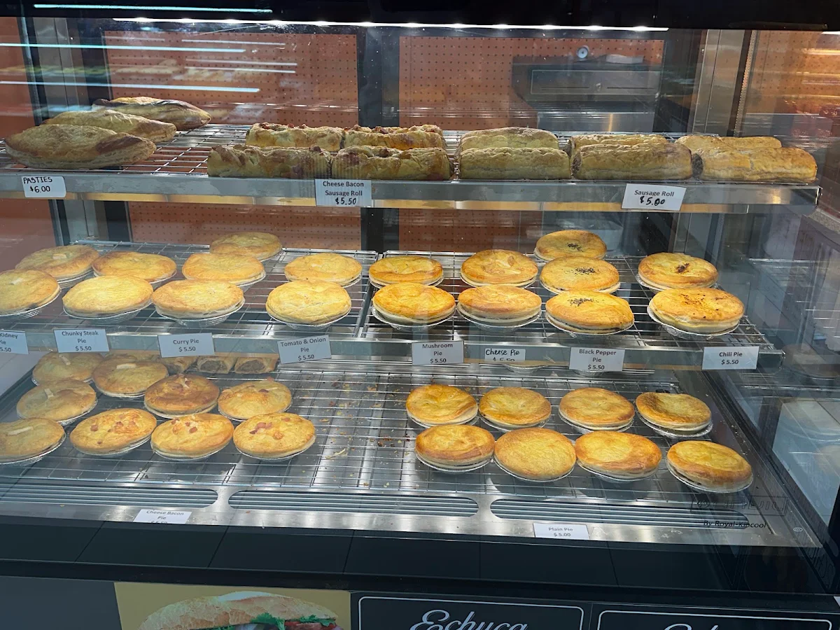 Menu, Echuca Bakehouse