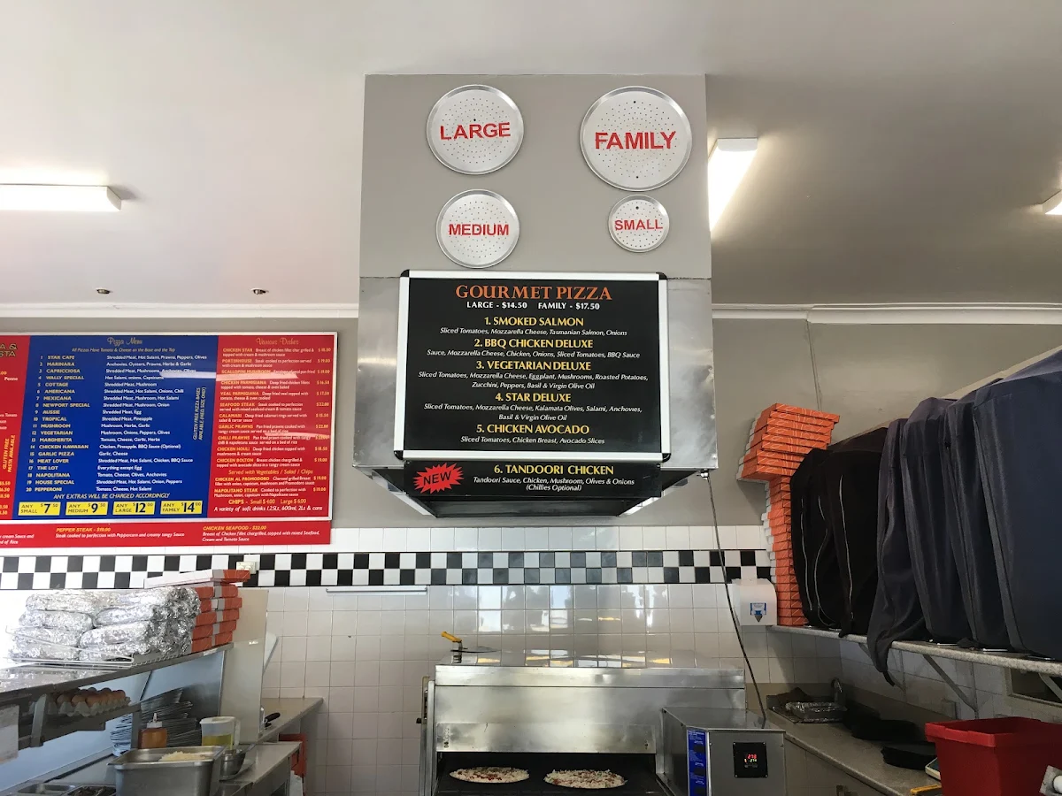 Menu, Star Pizza & Pasta
