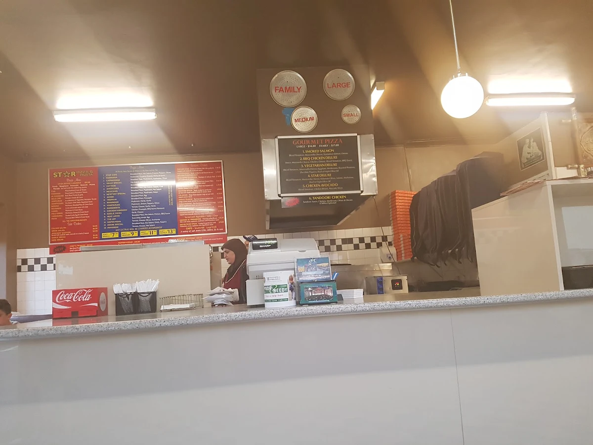 Menu, Star Pizza & Pasta