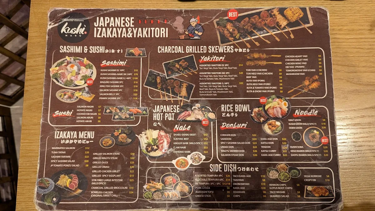 Menu, KushiMaru