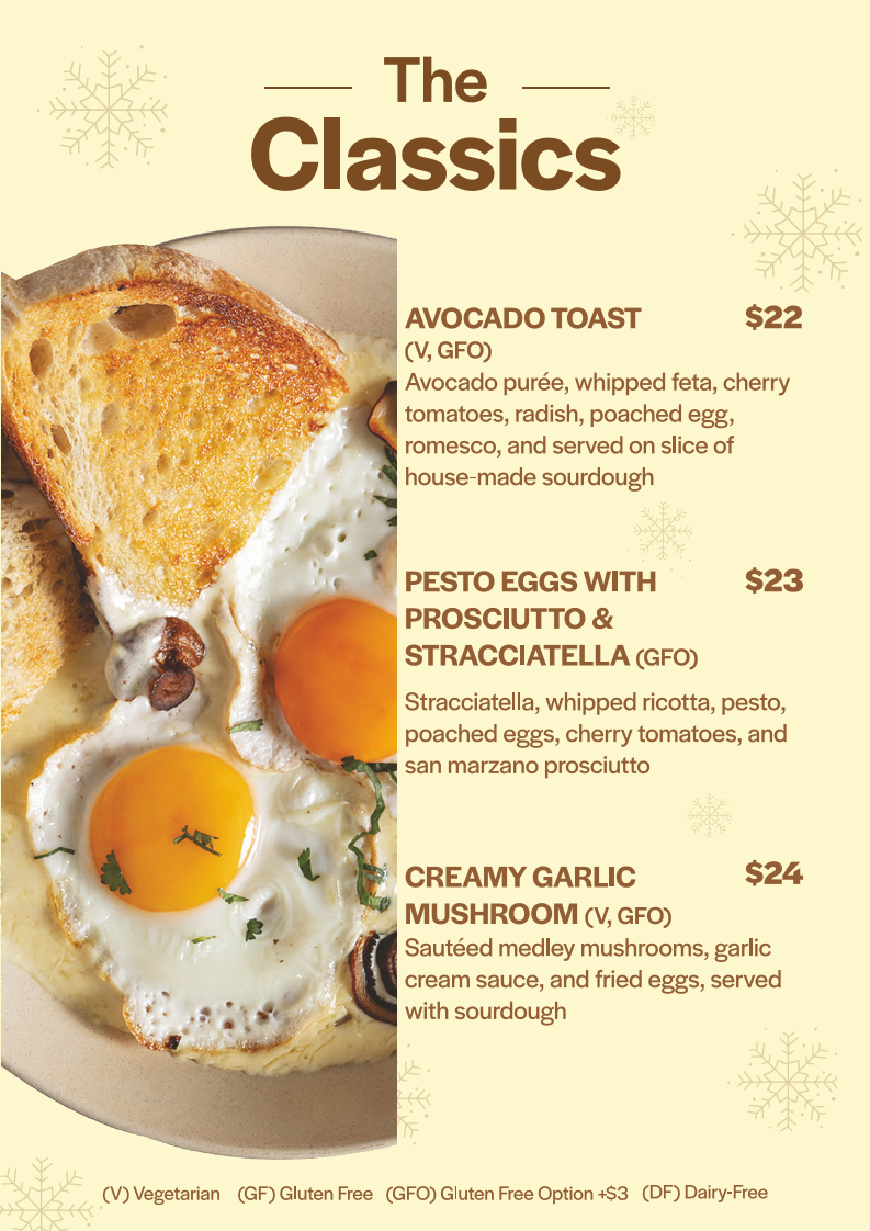 Menu, EQ Cafe & Restaurant | Gungahlin