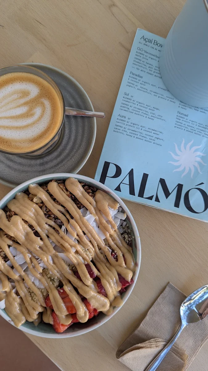 Menu, Palmó Artisan Açai - Freshwater