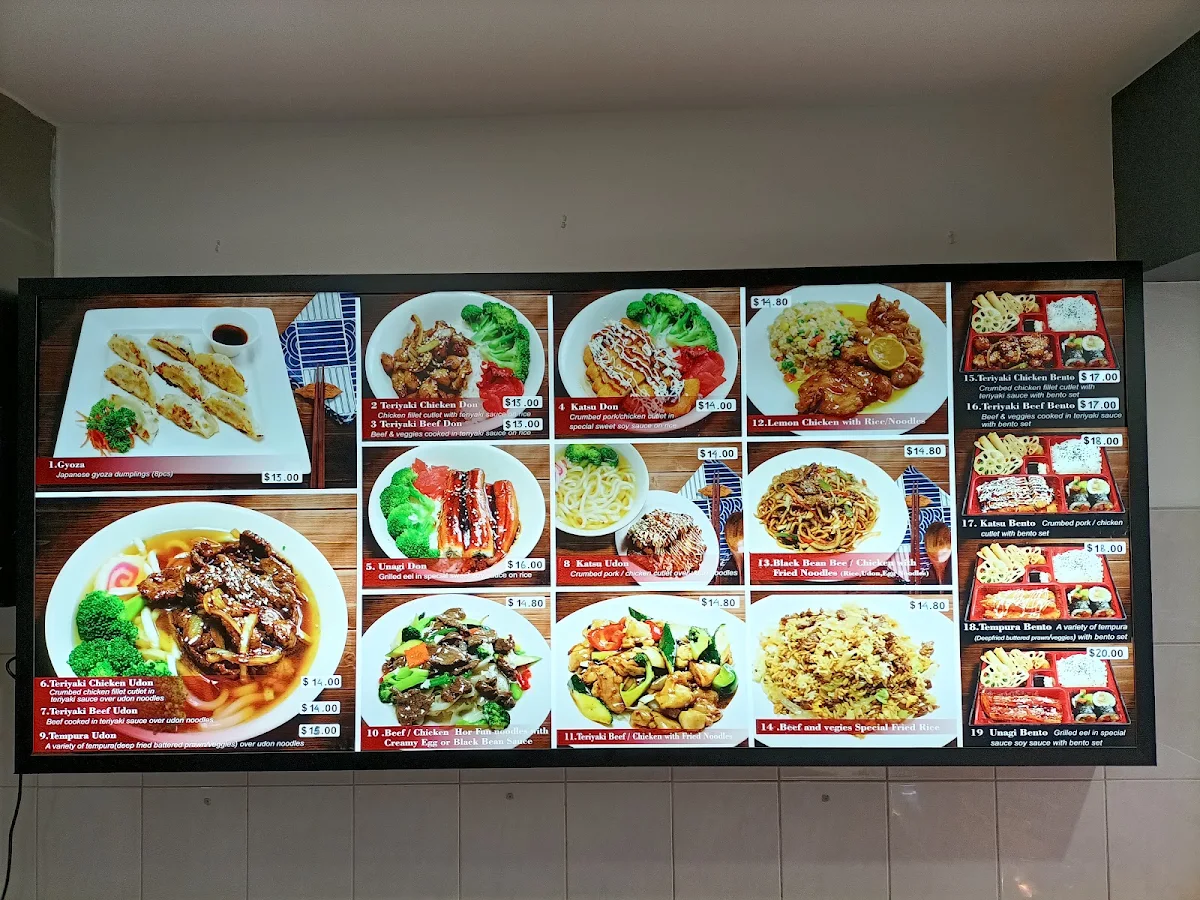 Menu, Bento and Cafe