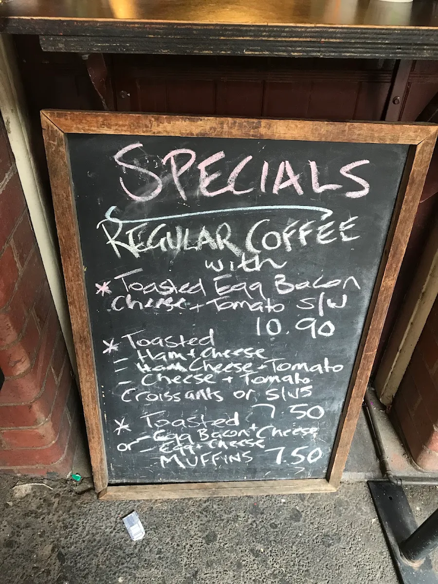 Menu, Zane Coffee The Little Tuckshop