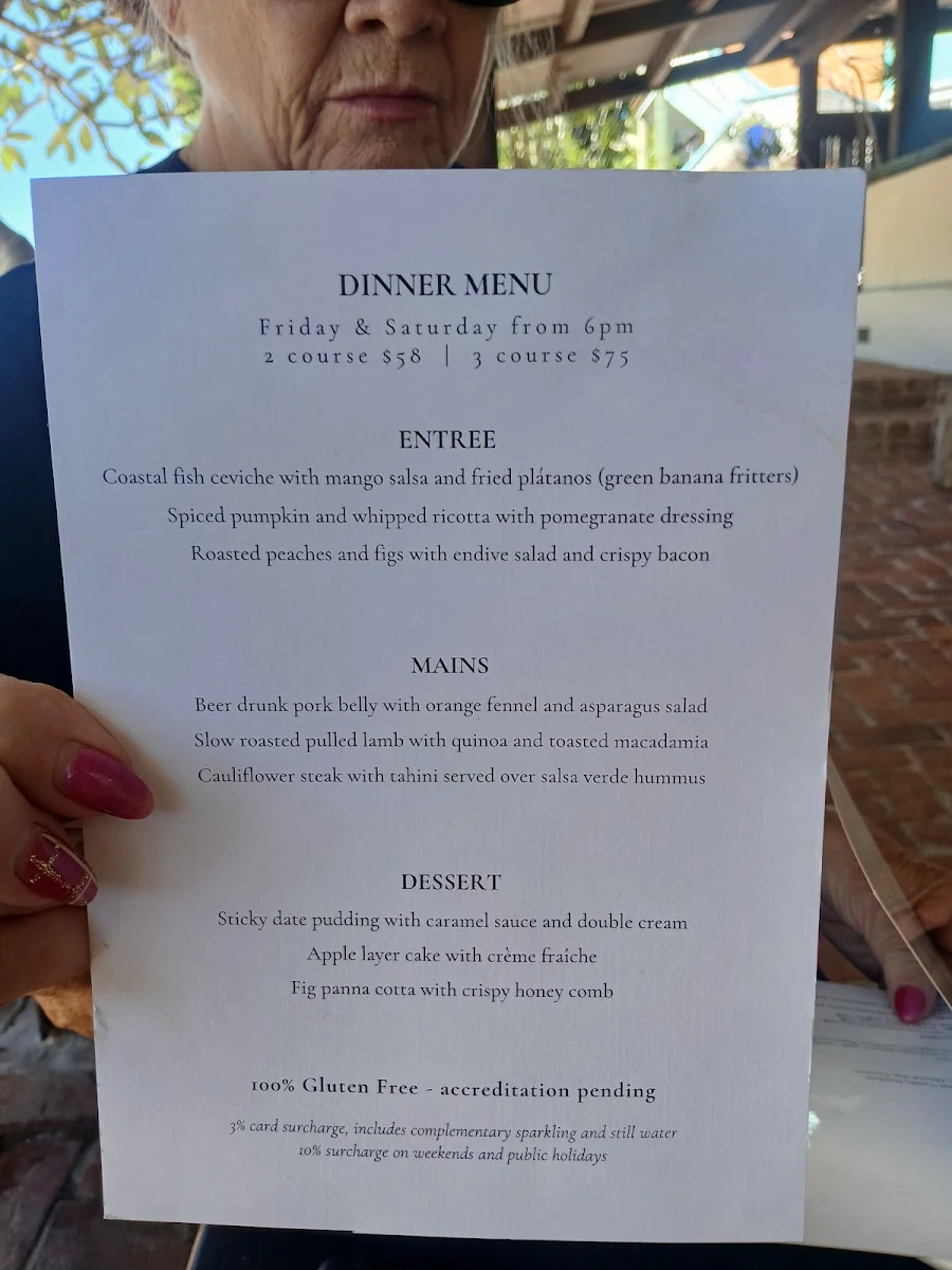 Menu, Aqua Kitchen and Bar