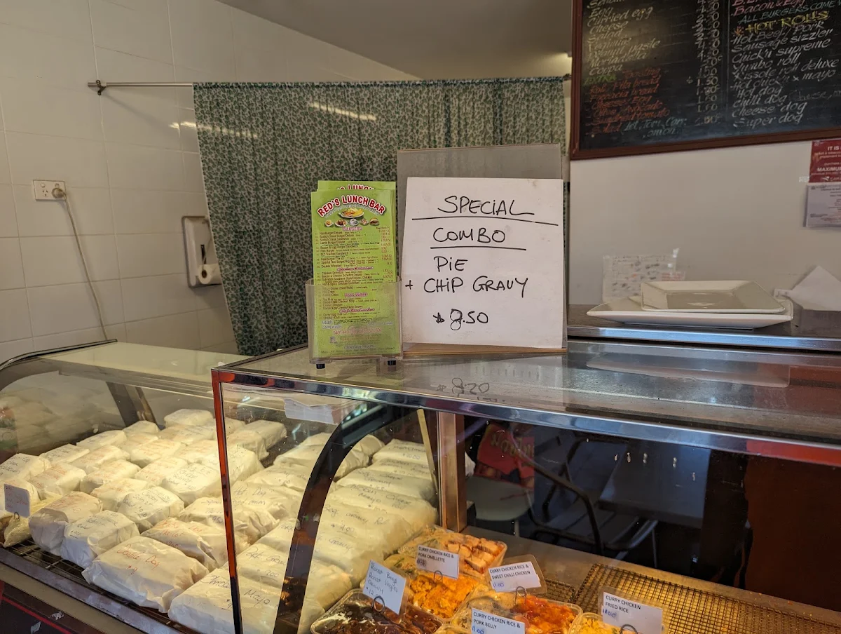 Menu, Red's Lunch Bar