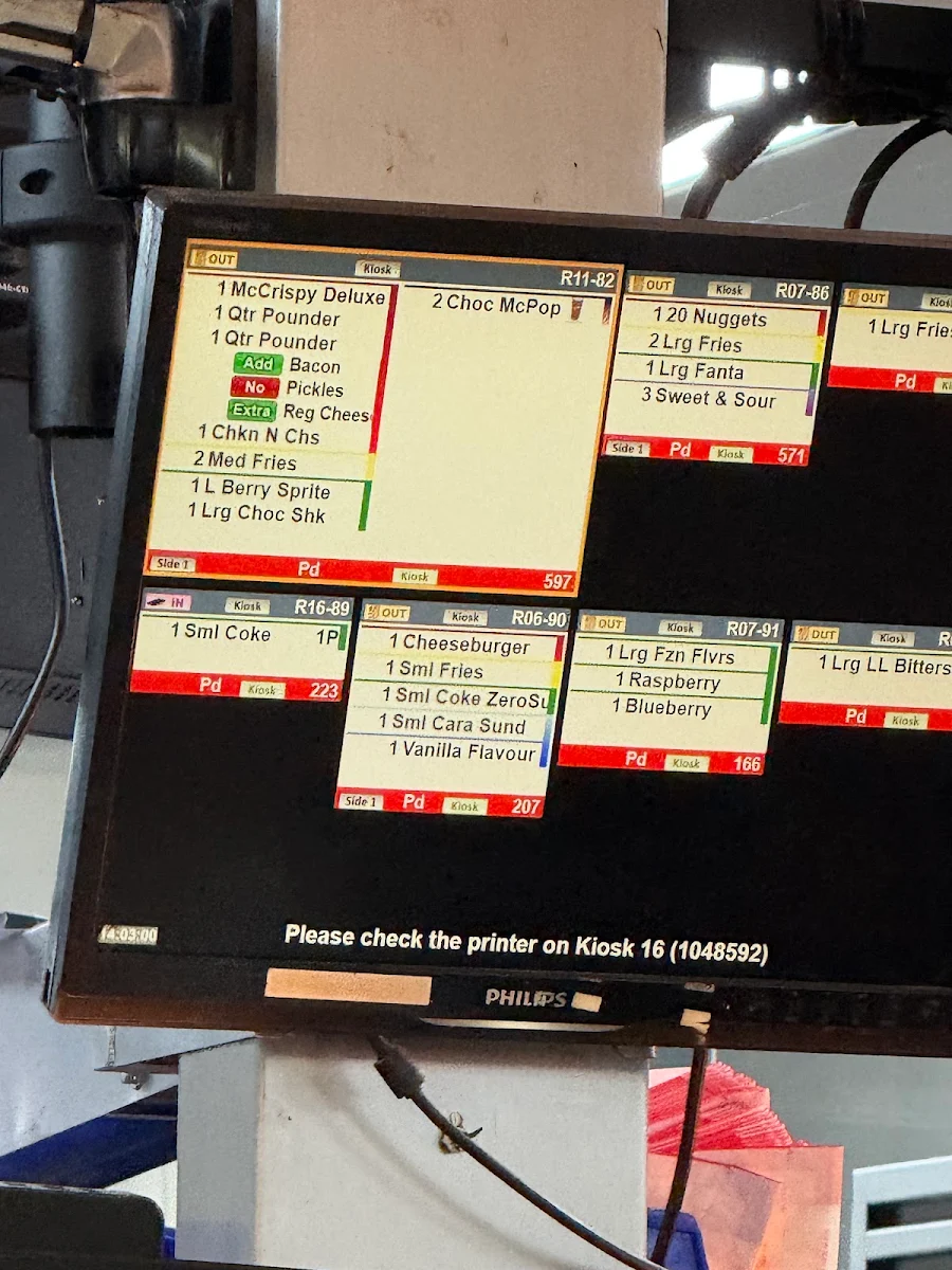 Menu, McDonald's Moranbah