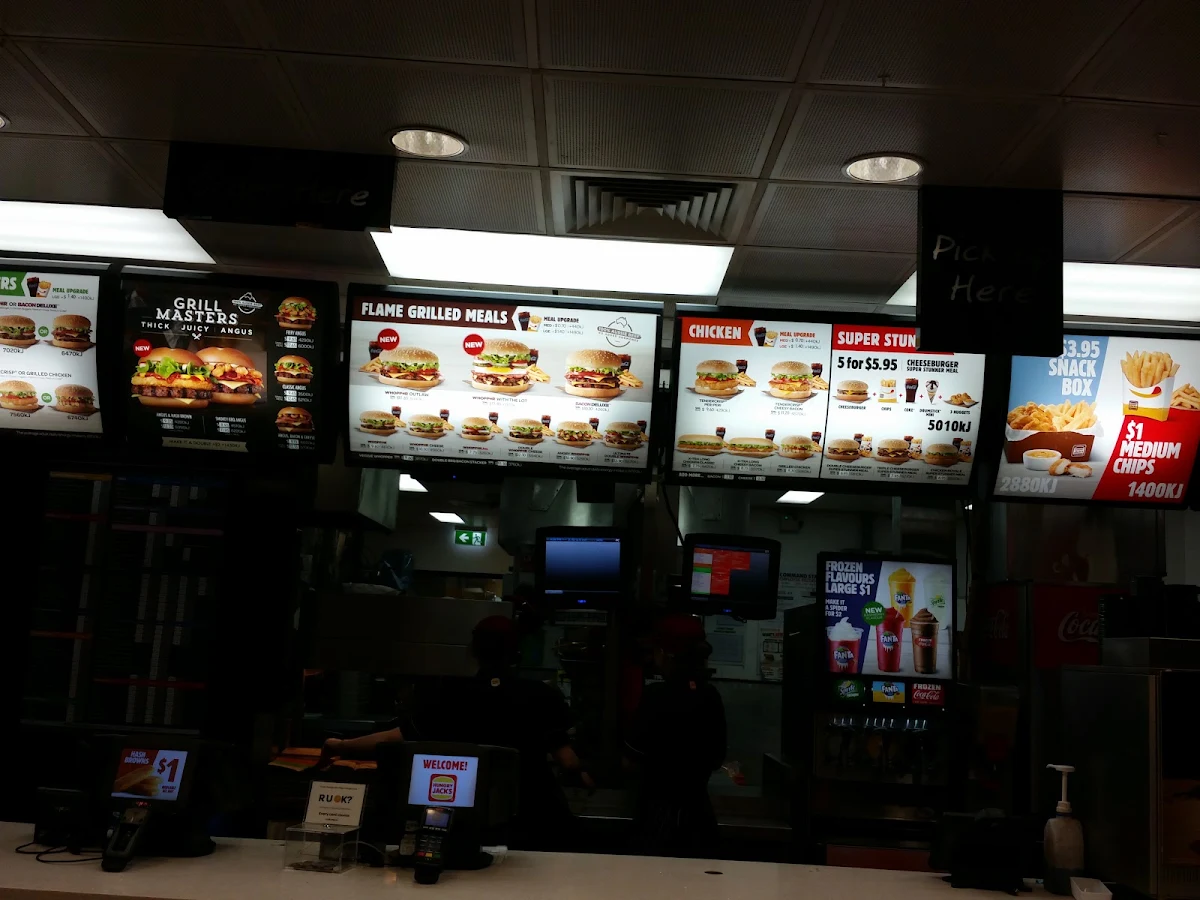 Menu, Hungry Jack's Burgers Cannon Hill