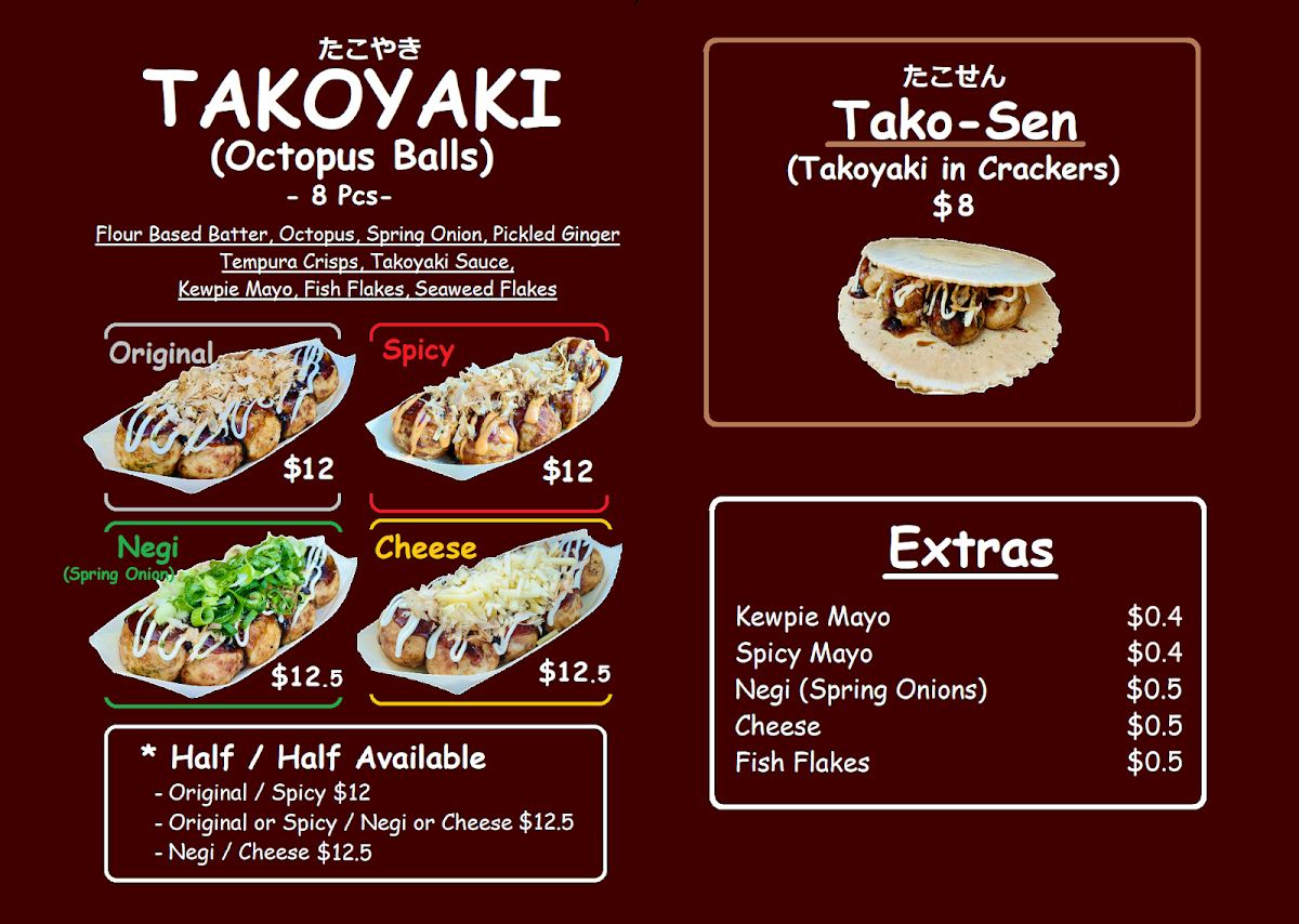 Menu, Matsuri Japanese