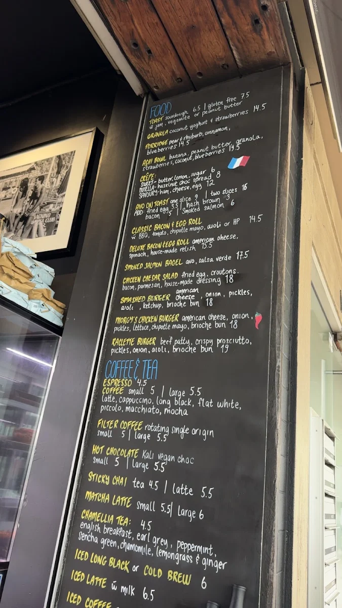 Menu, Birichina Cafe