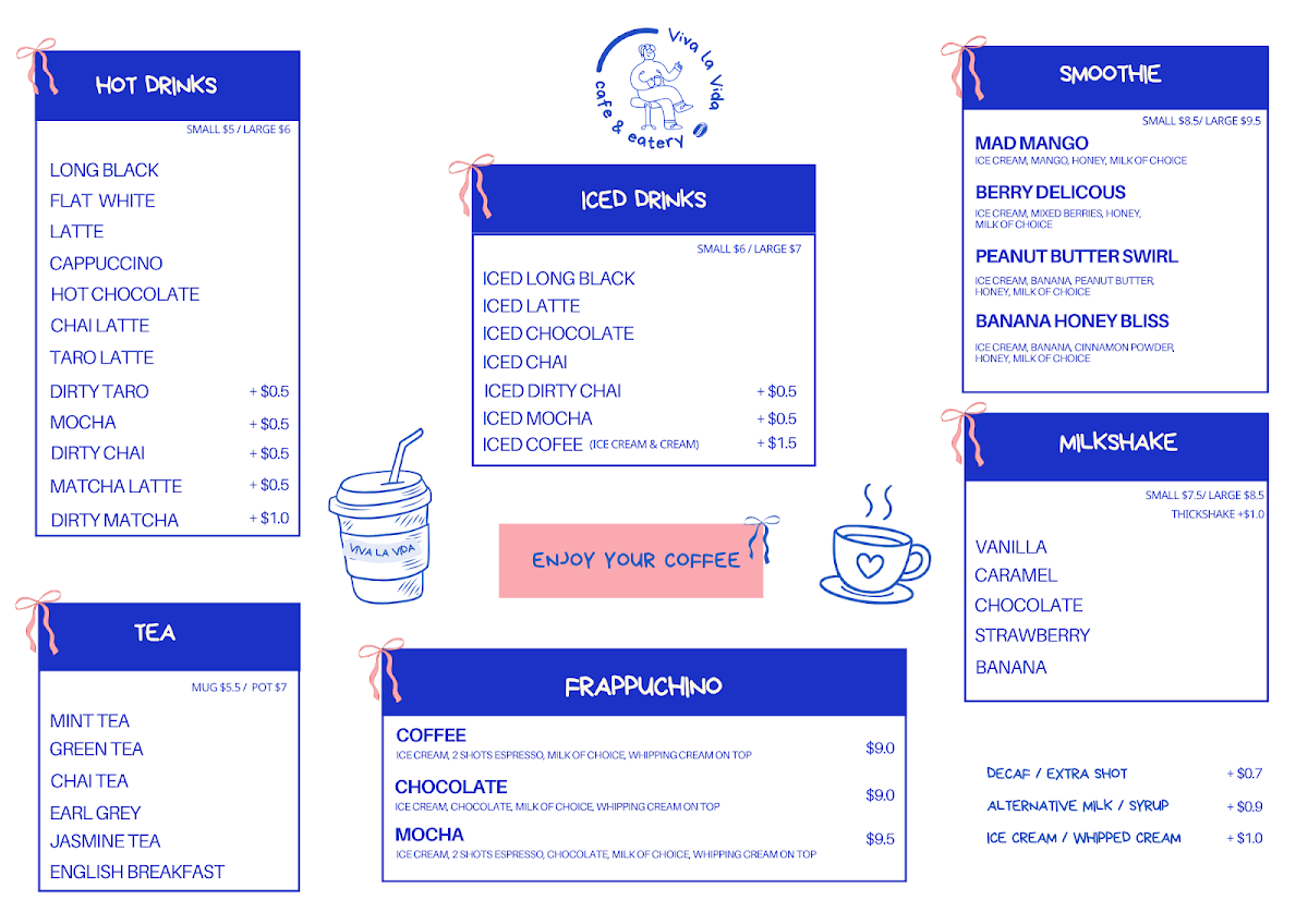 Menu, Viva la Vida
