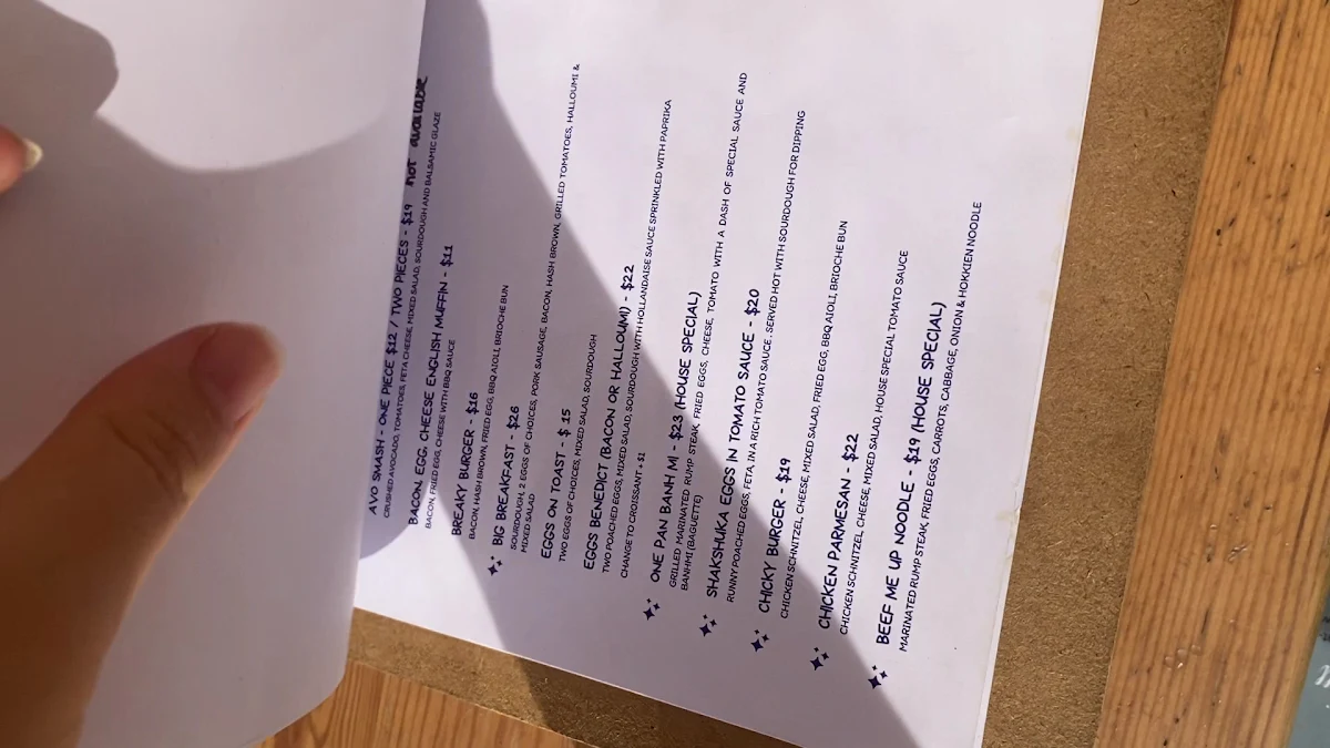 Menu, Viva la Vida