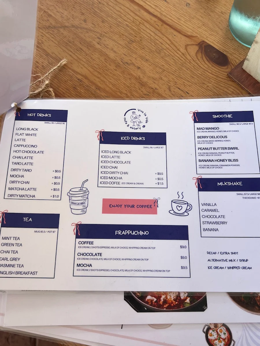 Menu, Viva la Vida