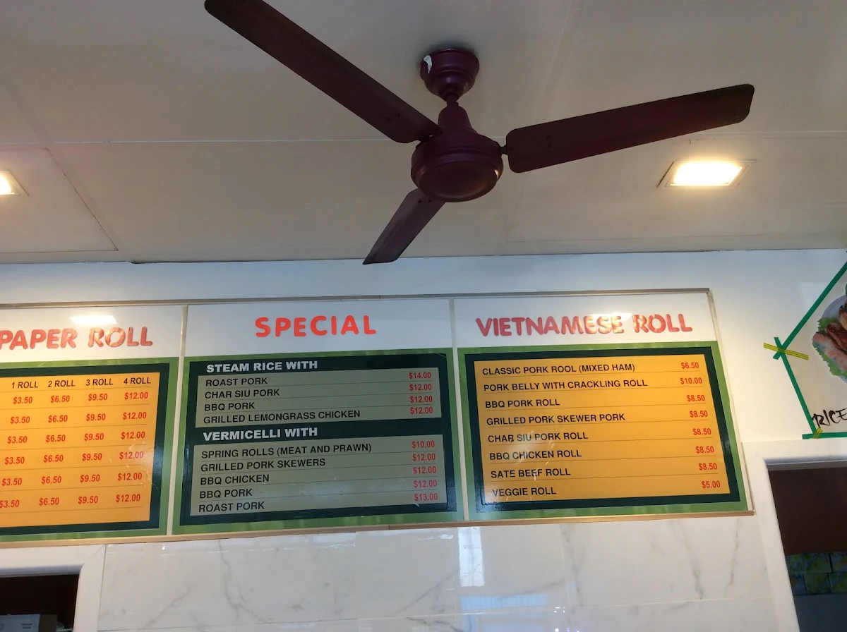 Menu, Bamboo Asian Cuisine