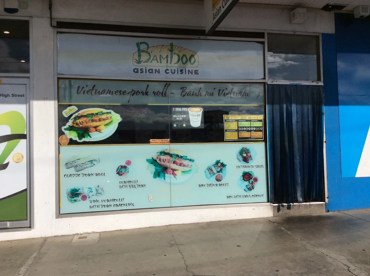 Menu, Bamboo Asian Cuisine