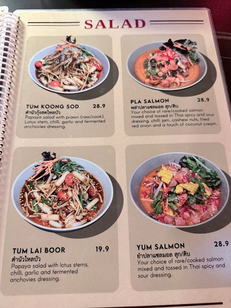 Menu, Satang Infinity