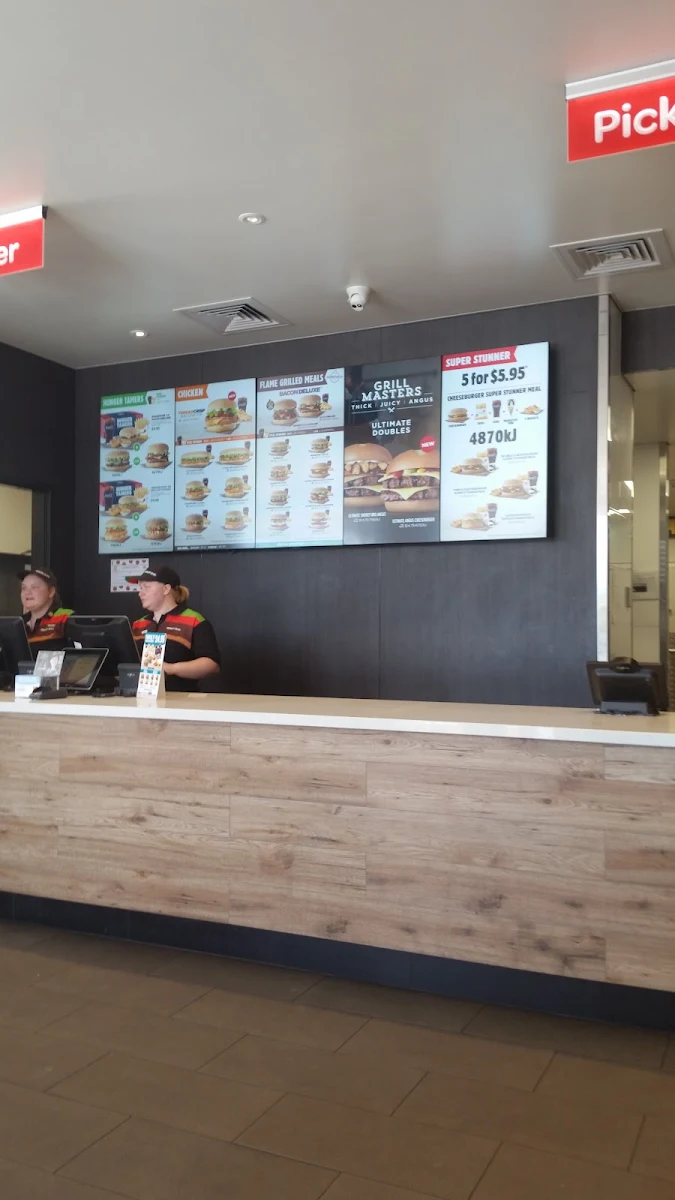 Menu, Hungry Jack's Burgers Goulburn