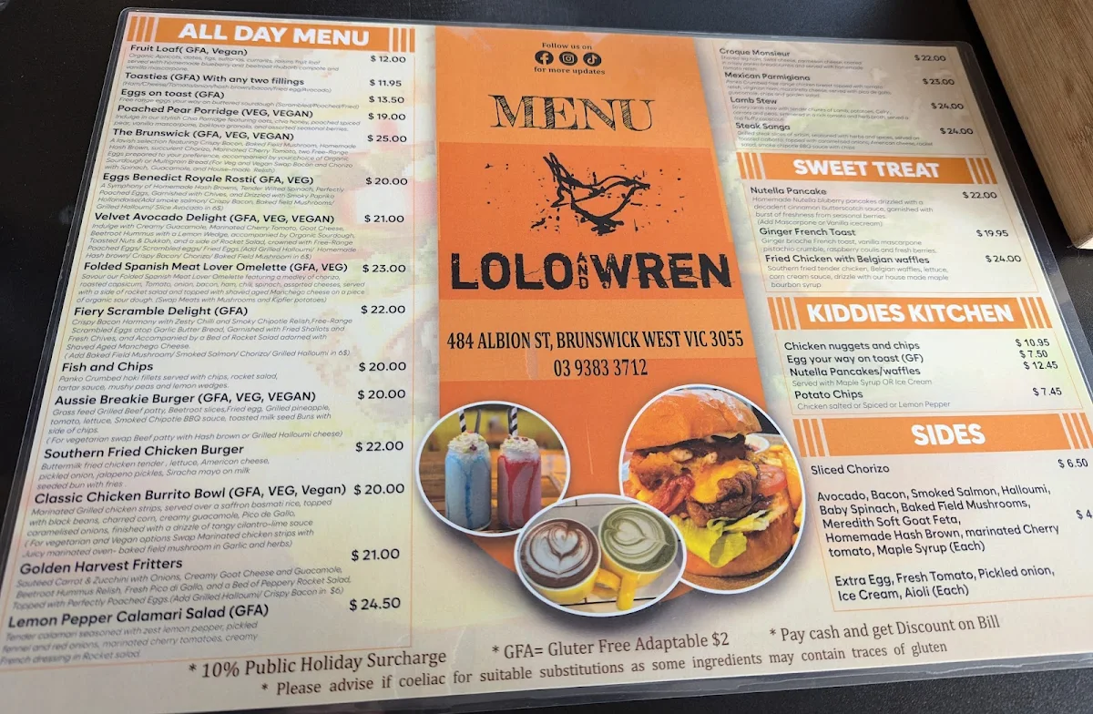 Menu, Lolo and Wren