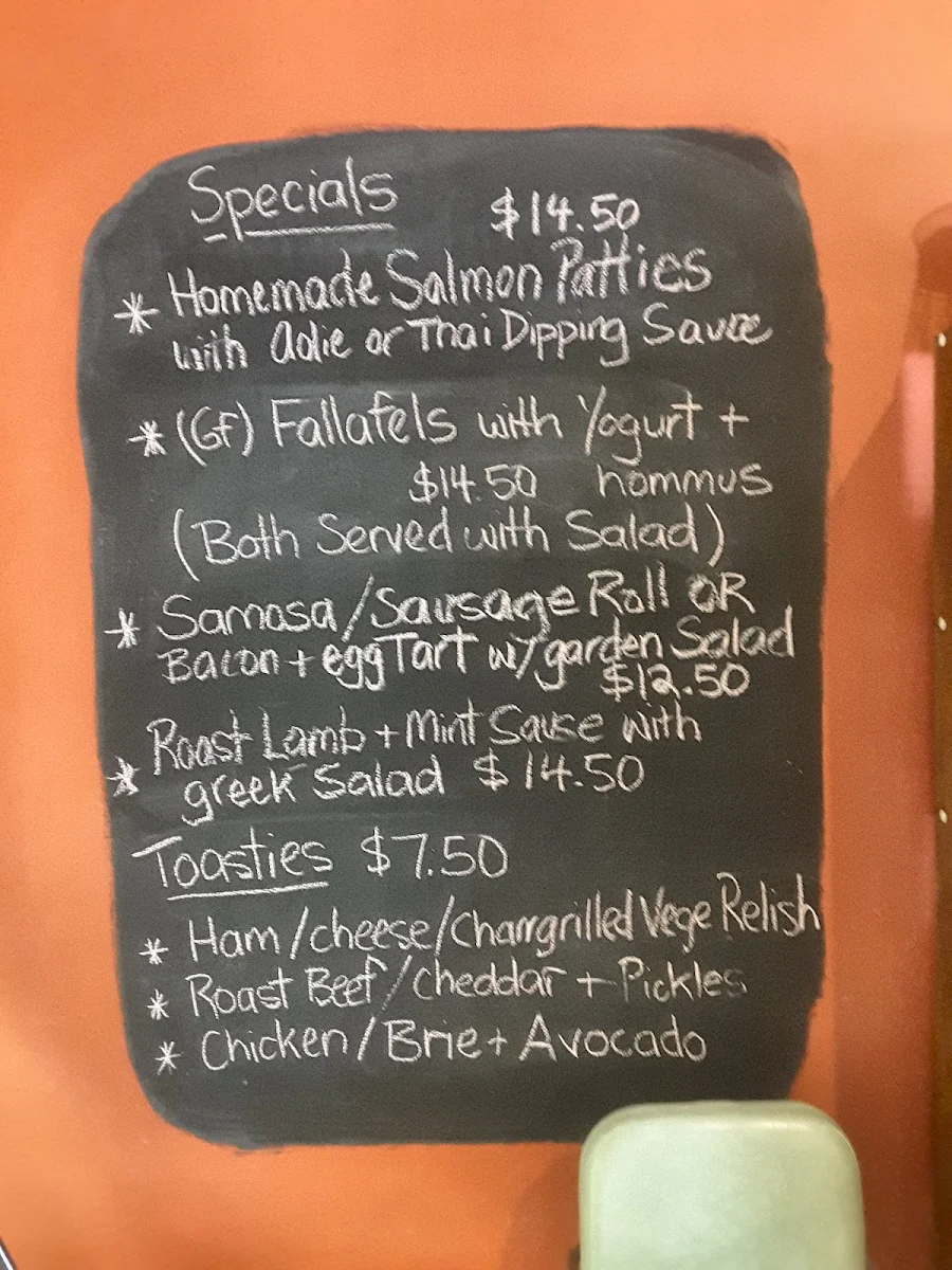 Menu, The Cake Lady Cafe