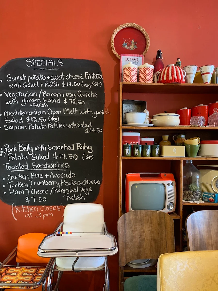 Menu, The Cake Lady Cafe