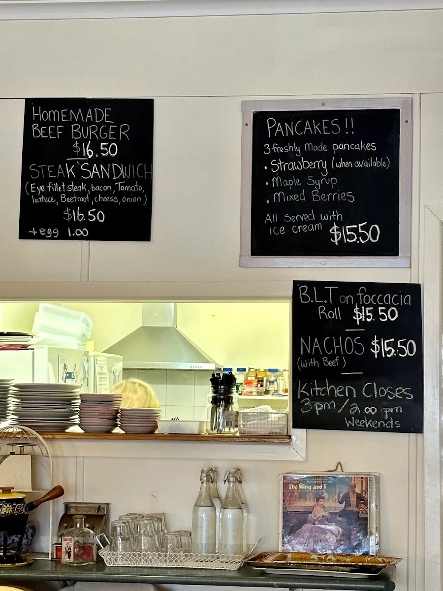 Menu, The Cake Lady Cafe