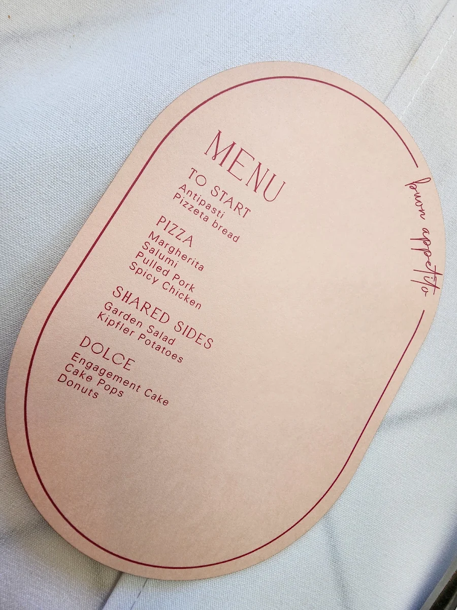 Menu, Feathers Hotel