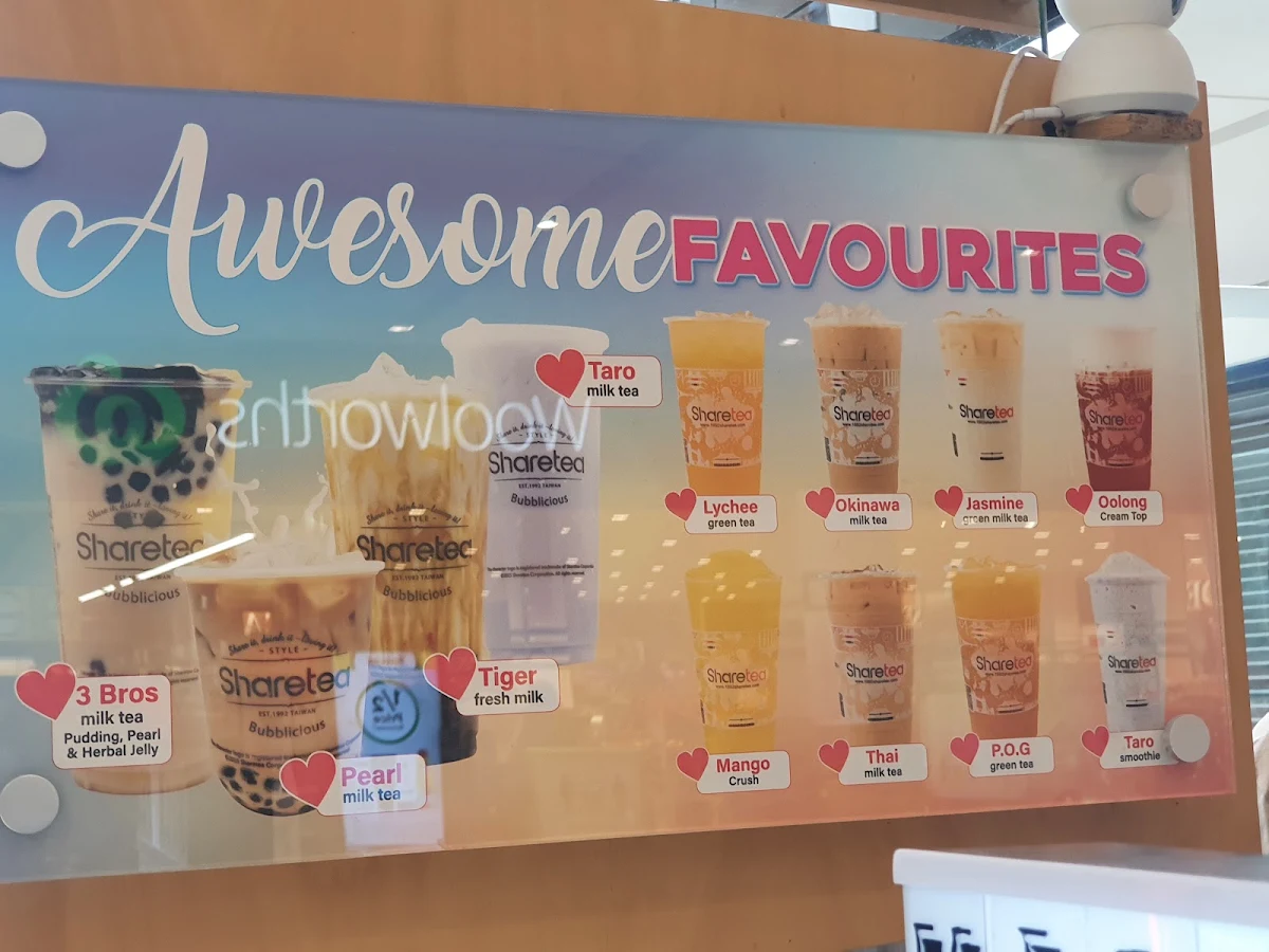Menu, Sharetea Doncaster