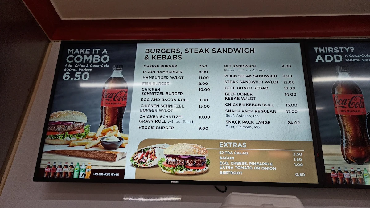 Menu, The New Paragon Dining