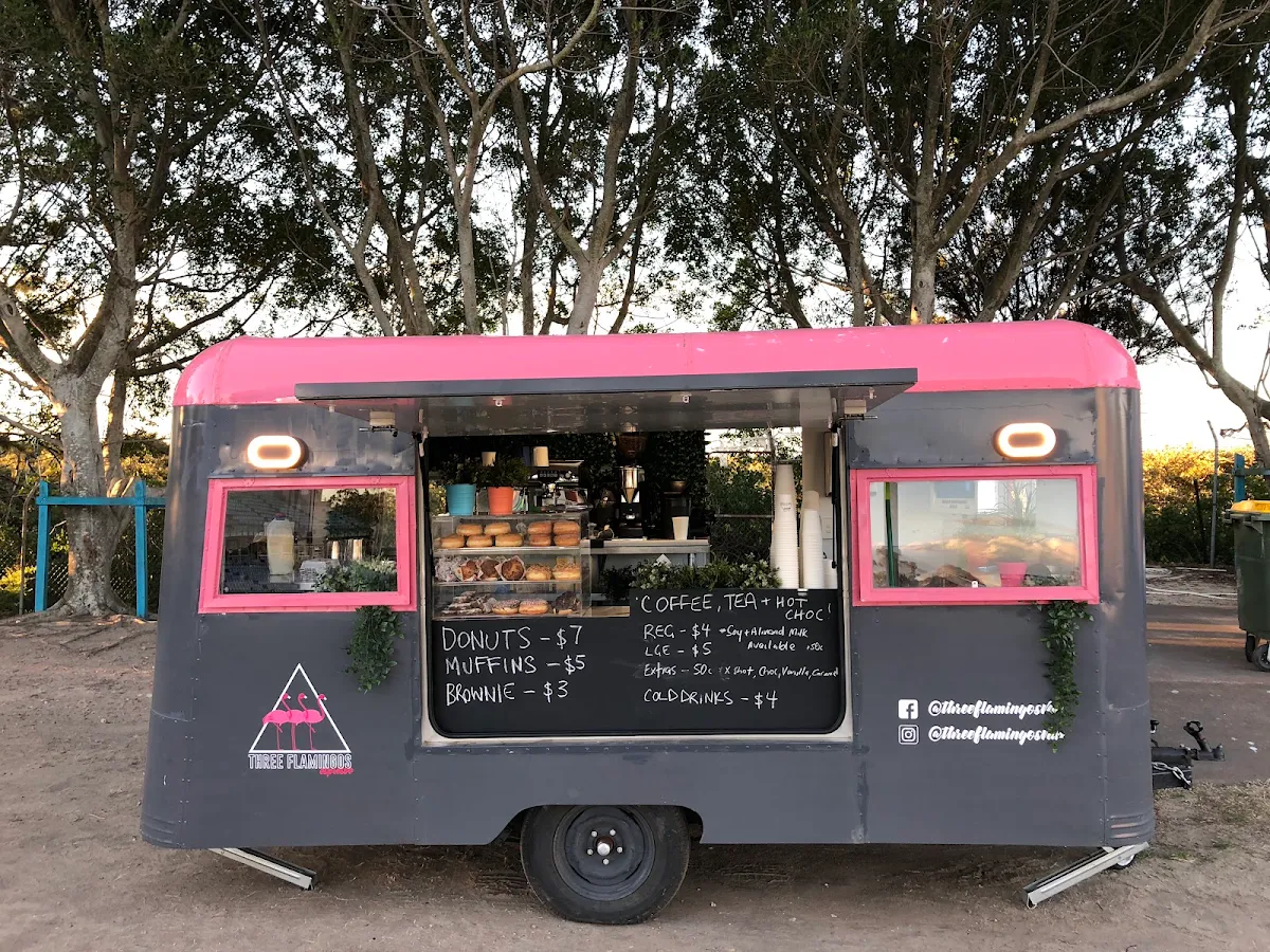Menu, Three Flamingos Espresso