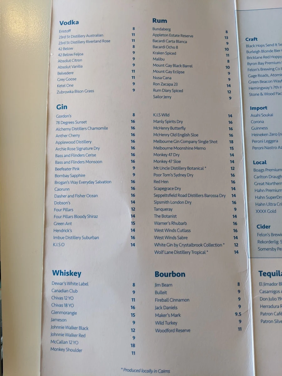 Menu, Boardwalk Social by Crystalbrook