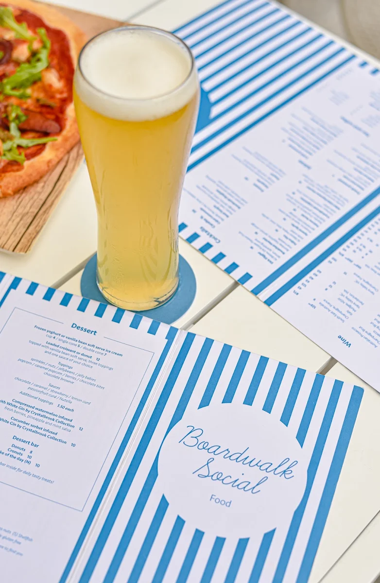 Menu, Boardwalk Social by Crystalbrook