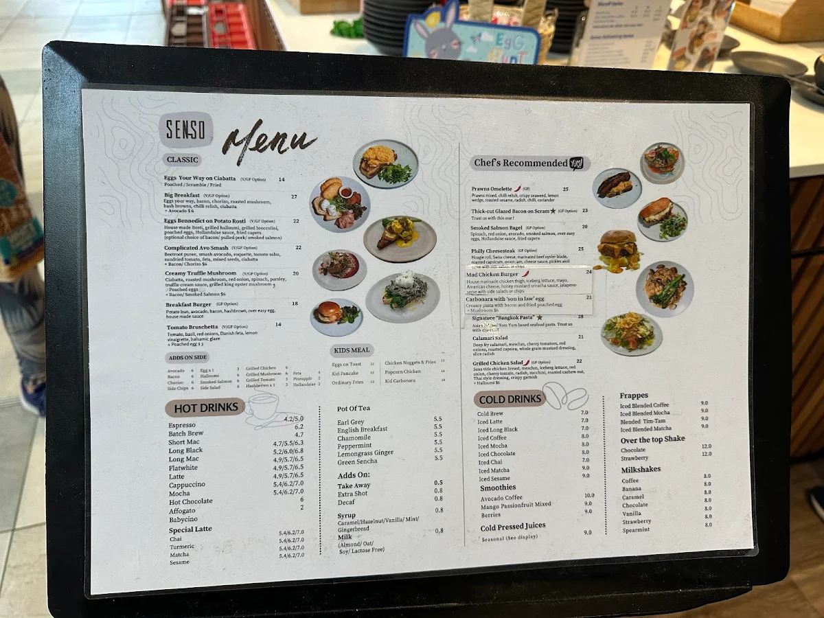 Menu, Senso & Co