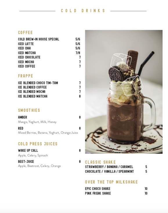 Menu, Senso & Co