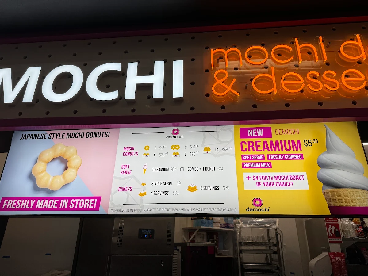 Menu, Demochi Melbourne CBD