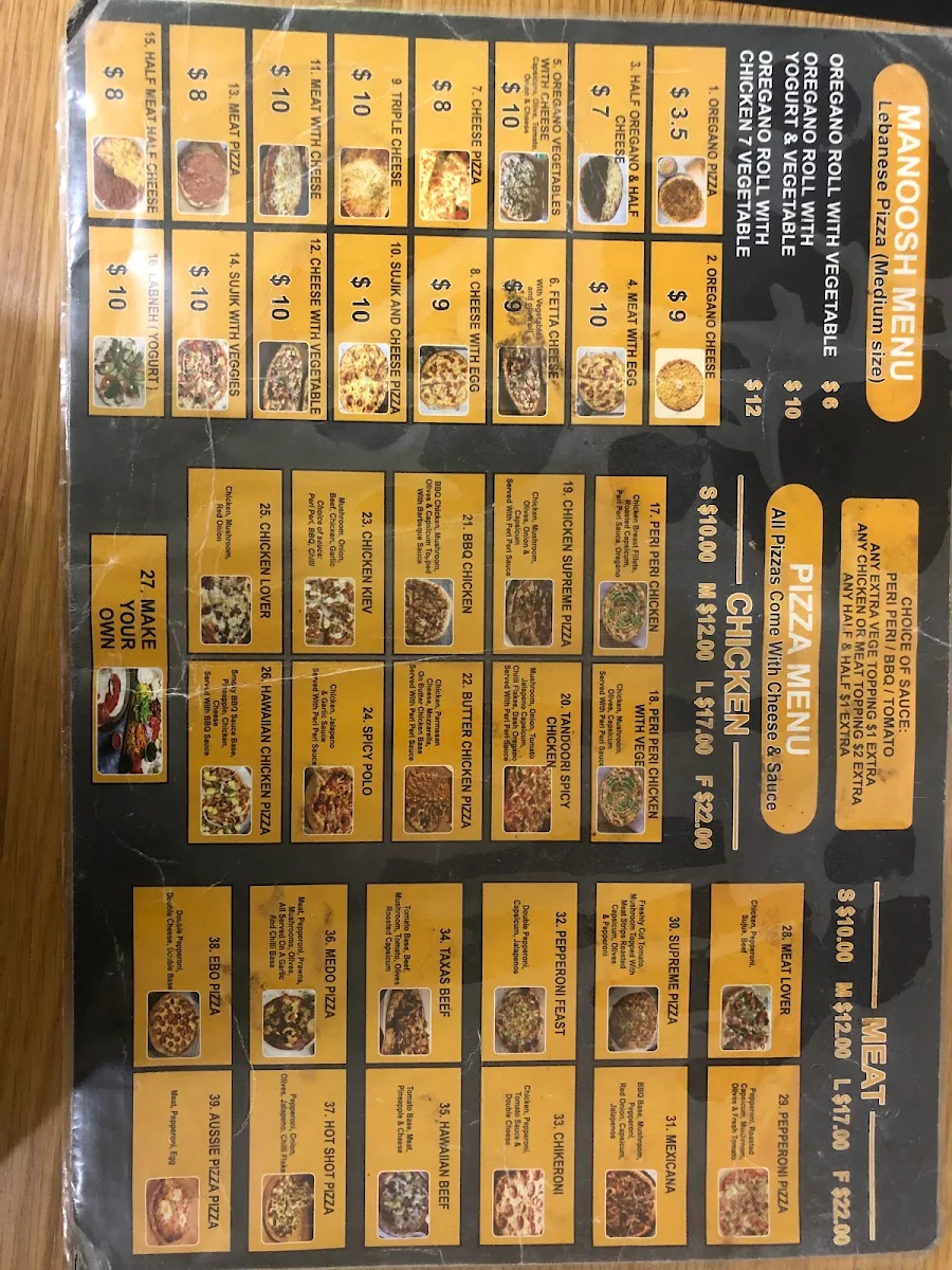 Menu, A1pizza auburn