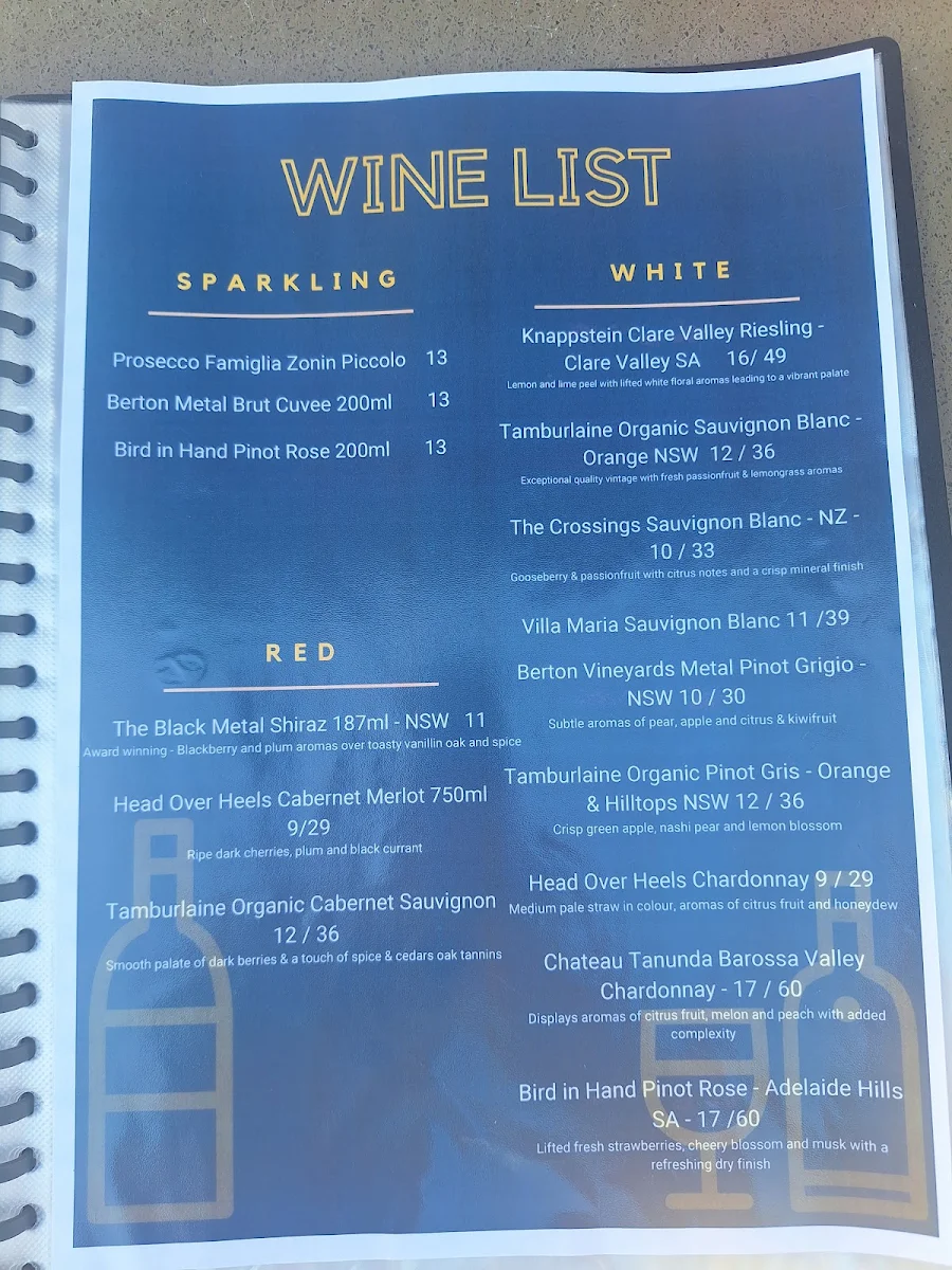 Menu, Cooper's Speciality Coffee and Tap House