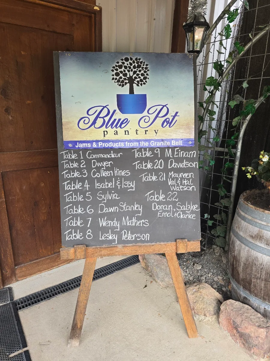 Menu, Blue Pot Pantry & Cafe