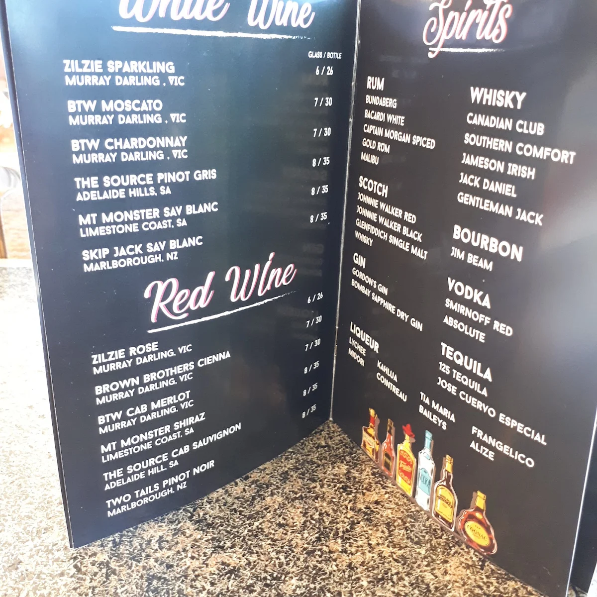 Menu, Jayliano's Strathpine