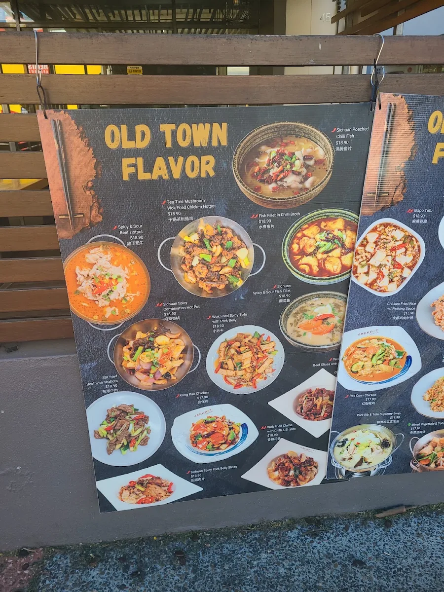 Menu, Jackpot Dining