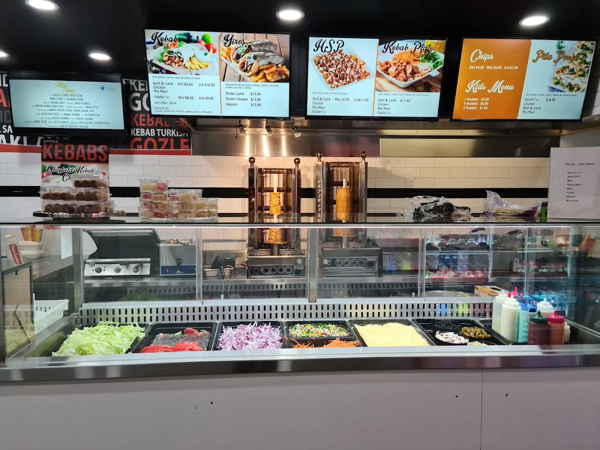 Menu, Clayfield Kebab