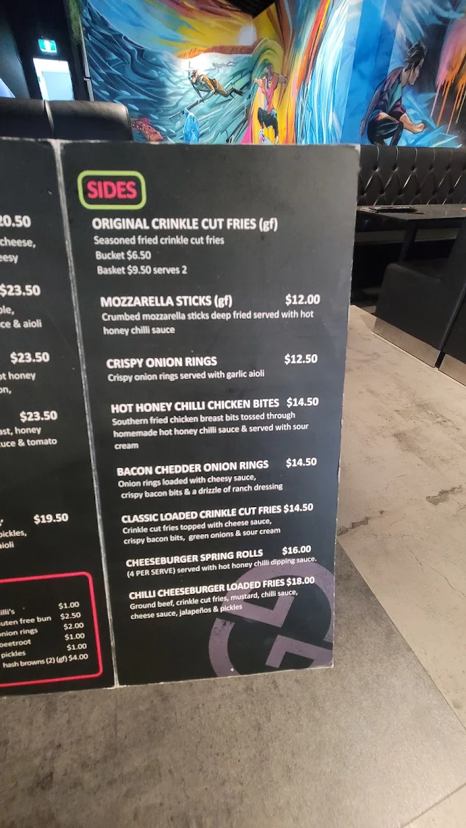 Menu, The Gaffer