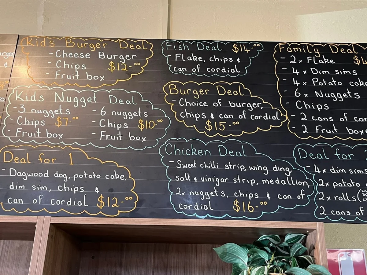 Menu, Duck in & Dine