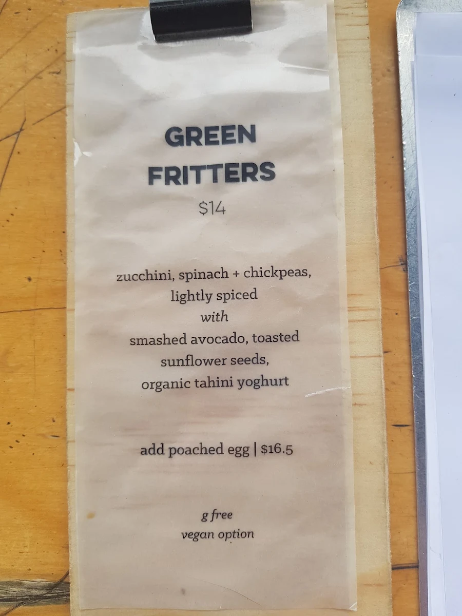 Menu, Little Sisto