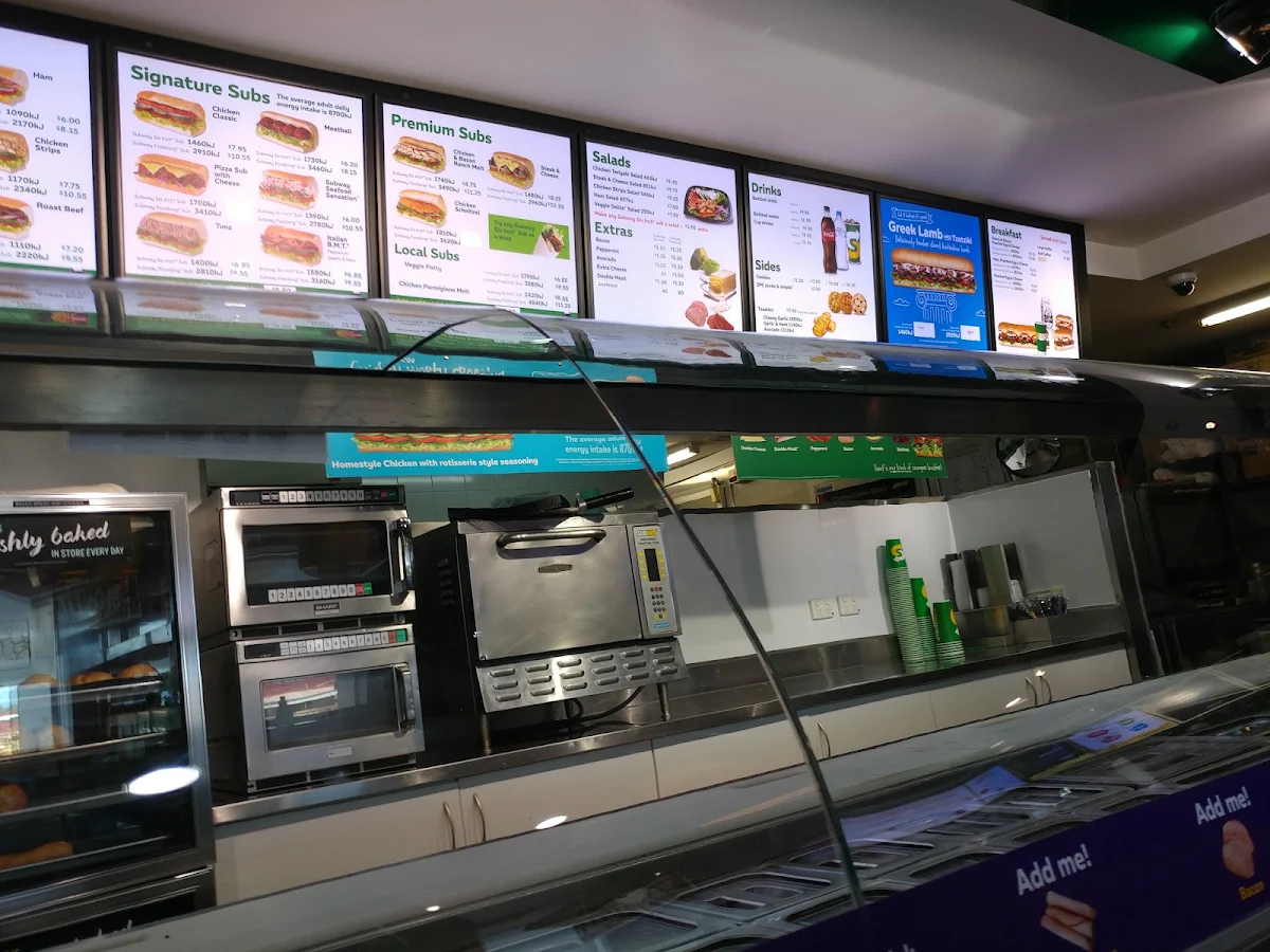 Menu, Subway OTR Seaton